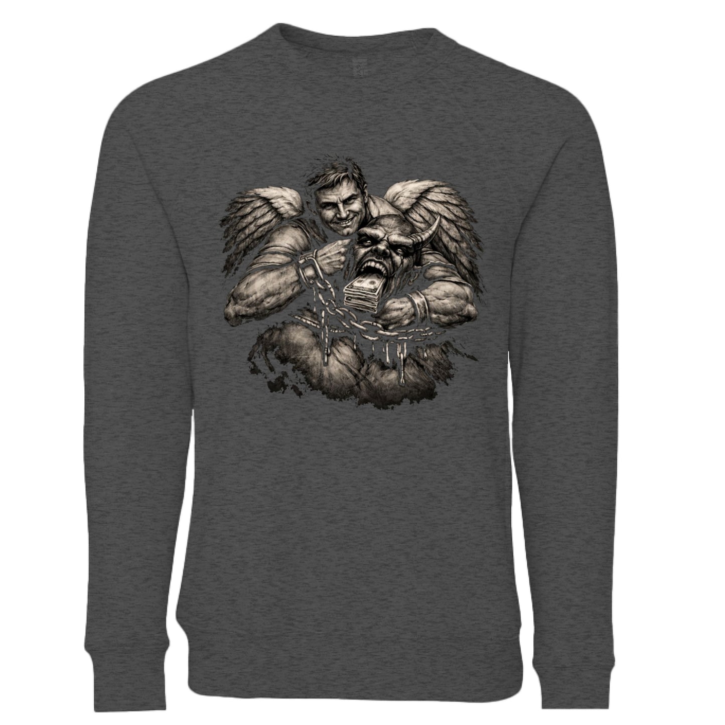 DARK GREY HEATHER - FRONT