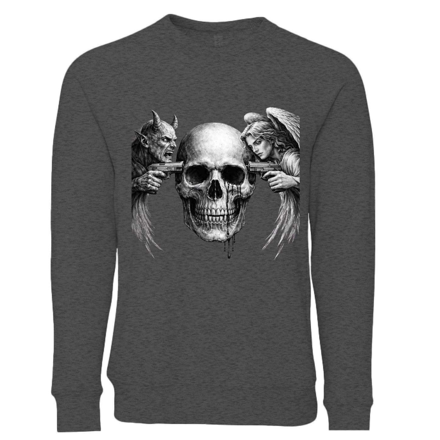 DARK GREY HEATHER - FRONT