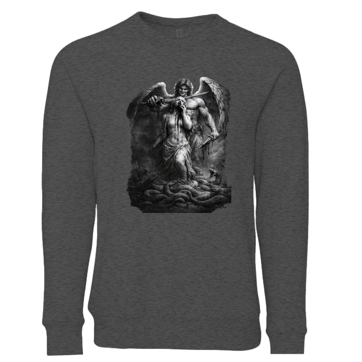 DARK GREY HEATHER - FRONT