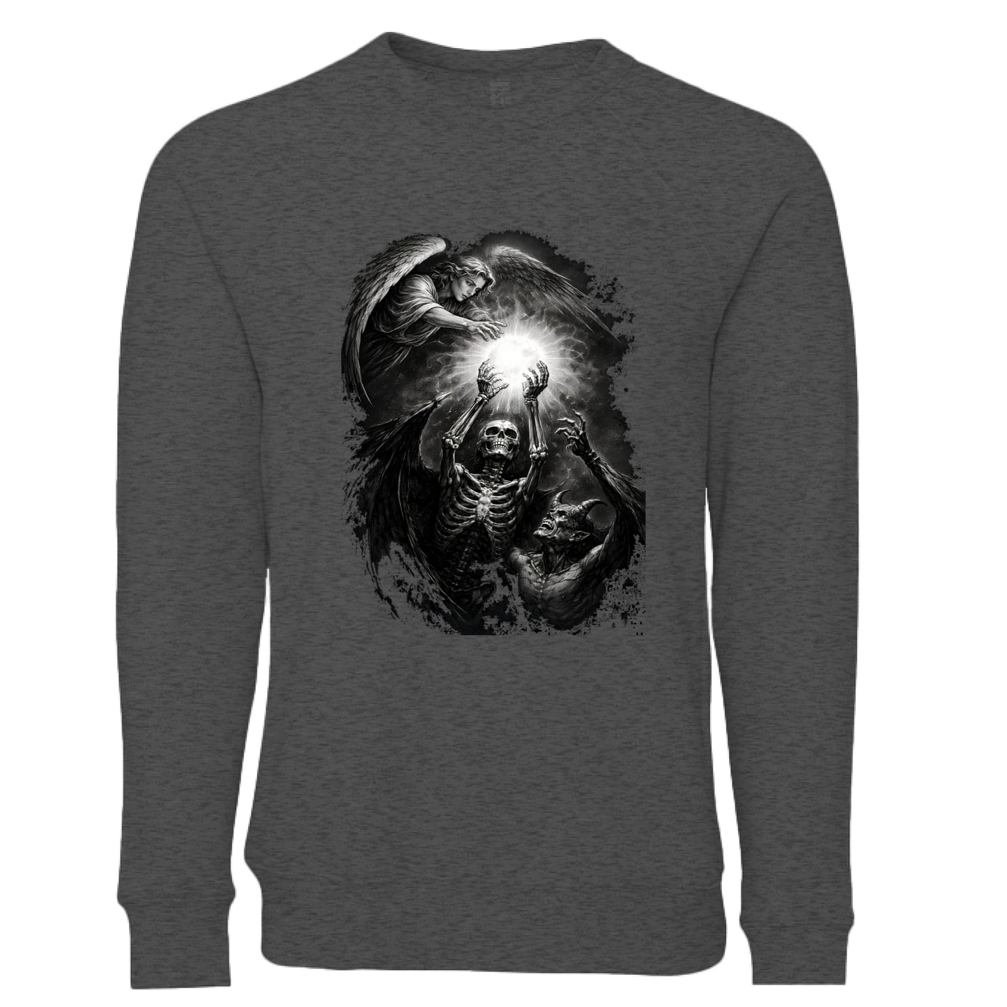 DARK GREY HEATHER - FRONT