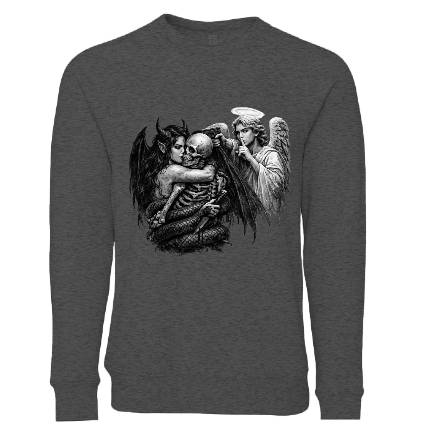 DARK GREY HEATHER - FRONT